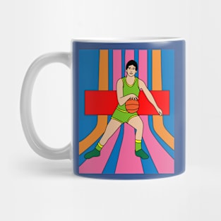 Retro Basketball Player Hobby Mug